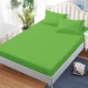 Husa Pat dublu cu Elastic, Bumbac Finet, Verde Deschis , UNI, BR12450