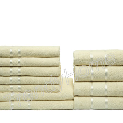 Set 11 Prosoape Maini/Fata/Corp, Bumbac 100%, Bej Deschis, 400g/m², ST12205