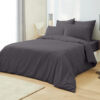 Lenjerie de pat, Bumbac, 4 Piese, UNI, Gri, ST6613