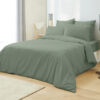 Lenjerie de pat, Bumbac, 4 Piese, UNI, Verde Deschis, ST6640