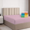 Husa Pat dublu cu Elastic, Bumbac Finet, Roz, UNI, ST6682