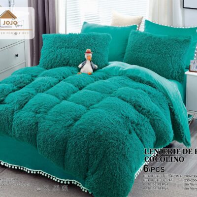 Lenjerie Cocolino, Fluffy, Super Pufoasa, 6 Piese, Turcoaz, J14110