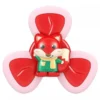 Jucarie Interactiva Fidget Spinner, Forma Vulpe, Margini de Silicon, 3 Laturi, Ventuza de Prindere, 1-3 ani, Rosu, TENO5