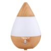 Difuzor Aromaterapie, Umidificator Silentios, 7 Culori LED cu Lumini Dinamice, Buton on/off, 235ml, Stejar Deschis, TENO214