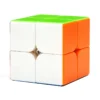 Cub Rubik Magnetic, Puzzle Rapid, Fara Autocolante, Dezvoltarea Inteligentei, 2x2x2, Multicolor, TENO364