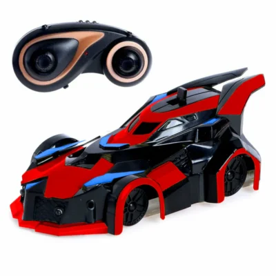 Masinuta Antigravitationala cu Telecomanda, Urcare pe Pereti si Tavan, Rotire 360 Grade, Senzor Infrarosu, Incarcare USB, Telecomanda Intuitiva, Rosu/Negru, TENO1416