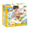 Jucarie Educativa si Interactiva 4in1, 234 Piese, Unelte Pentru Inginerie, Puzzle 3D/2D, Dezvoltare STEM, Montessori, Multicolor, TENO513