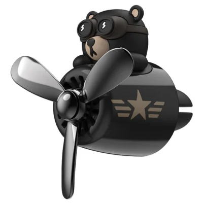 Difuzor Auto Aromaterapie, Car Pilot Bear, Kit Odorizant, 2 Arome cu Extracte Naturale Incluse, TENO337