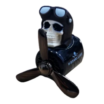 Difuzor Auto Aromaterapie, Car Pilot Skeleton, Kit Odorizant, 2 Arome cu Extracte Naturale Incluse, TENO339