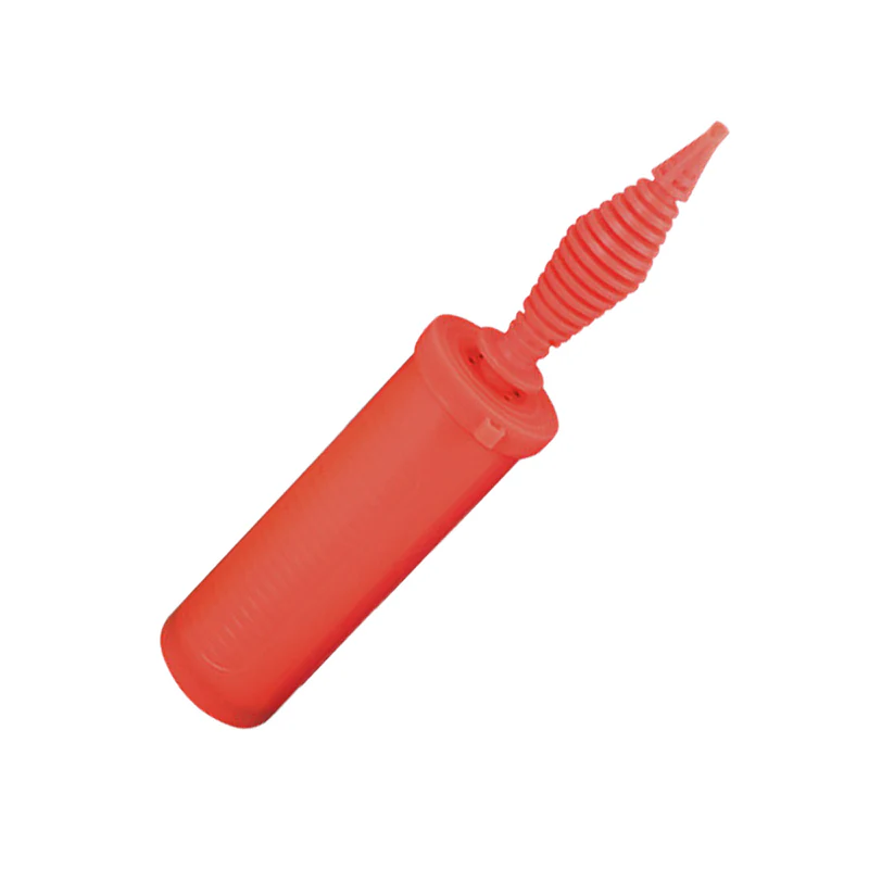 Pompa Manuala Pentru Umflat Baloane cu Dublu Sens, Multifunctionala, Materiale Calitative, Umflare Rapida, 28 cm, Rosu/Negru, TENO370