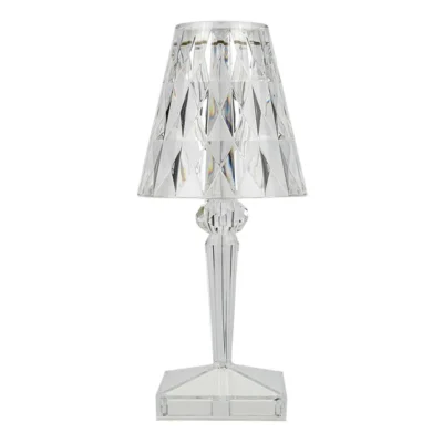 Lampa Ambientala Cristal LED, Veioza, Portabila, 3 Moduri de Iluminare, Intensitate Ajustabila, Tactila, Incarcare USB, TENO1219