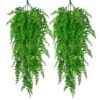 Set 2 Plante Artificiale Tip Iedera, Ramuri Agatatoare, Aspect Natural, Rezistente la Conditii Meteo, Interior/Exterior, 85 cm, TENO1128