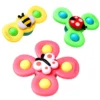 Set 3 Jucarii Interactive Fidget Spinner, Forma Insecte, Bile Zornaitoare, Margini Rotunde, Ventuza de Prindere, 1-3 ani, TENO2