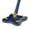 Mop Telescopic cu Cap in Forma de Stea, Rotire 360 Grade, Curatare Usoara, 123 cm, Albastru/Galben, TENO1154