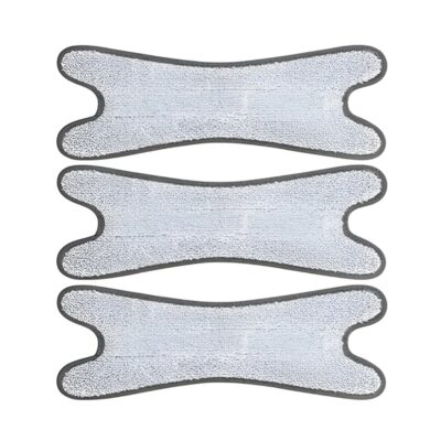 Set 3 Rezerve Pentru Mop cu Cap in Forma de X, Rotire 360 Grade, 37x14 cm, Gri, TENO1247