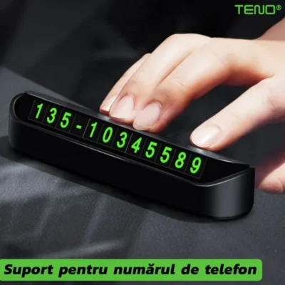 Suport Auto Pentru Numarul de Telefon, Stickere Magnetice, Adeziv Puternic, Dimensiuni Reduse, TENO38
