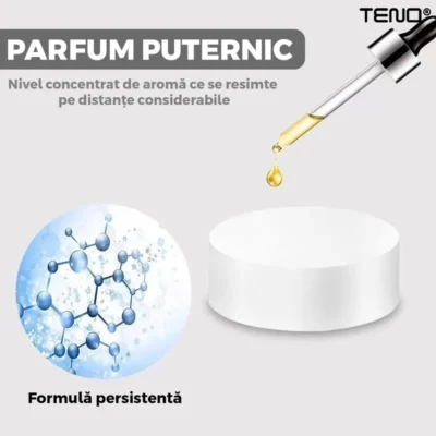 Set 3 Rezerve Pentru Difuzor Aromaterapie Auto, Pastila, Compatibil cu Orice Model de Difuzor cu Elice, Arome cu Extracte Naturale, TENO853