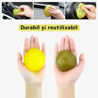 Slime Pentru Curatat Spatii Greu Accesibile, Super Clean, Interior Auto, Tastatura, uz Casnic, TENO313