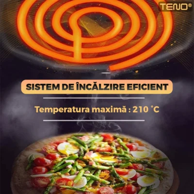 Friteuza Fara Ulei Air Fryer, Tehnologie Smart Sensing, Programe Smart Chef Automate, afisaj digital, capacitate 6 L, TENO1420