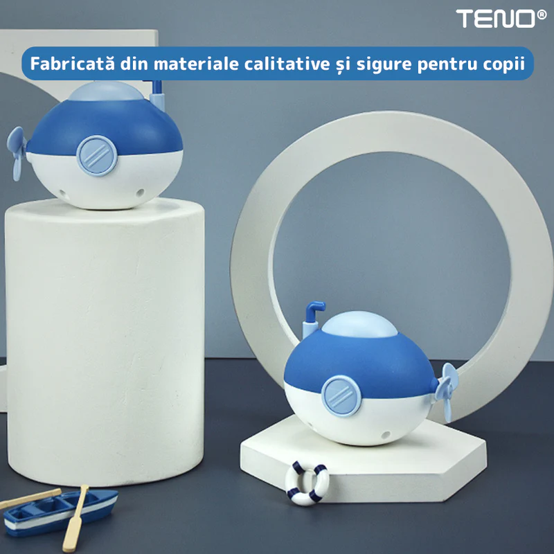 Set 3 Jucarii de Baie Pentru Copii, Inotatoare, Interactive, Fara baterii, Mecanism cu Cheita, TENO596