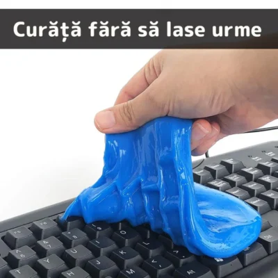 Slime Pentru Curatat Spatii Greu Accesibile, Super Clean, Interior Auto, Tastatura, uz Casnic, TENO315