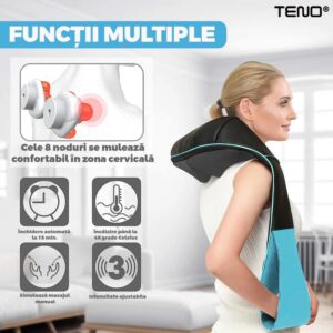 Aparat Profesional Pentru Masaj, cu 4 Puncte de Masaj Pentru Spate, Lombar, Abdomen, Picioare, TENO329