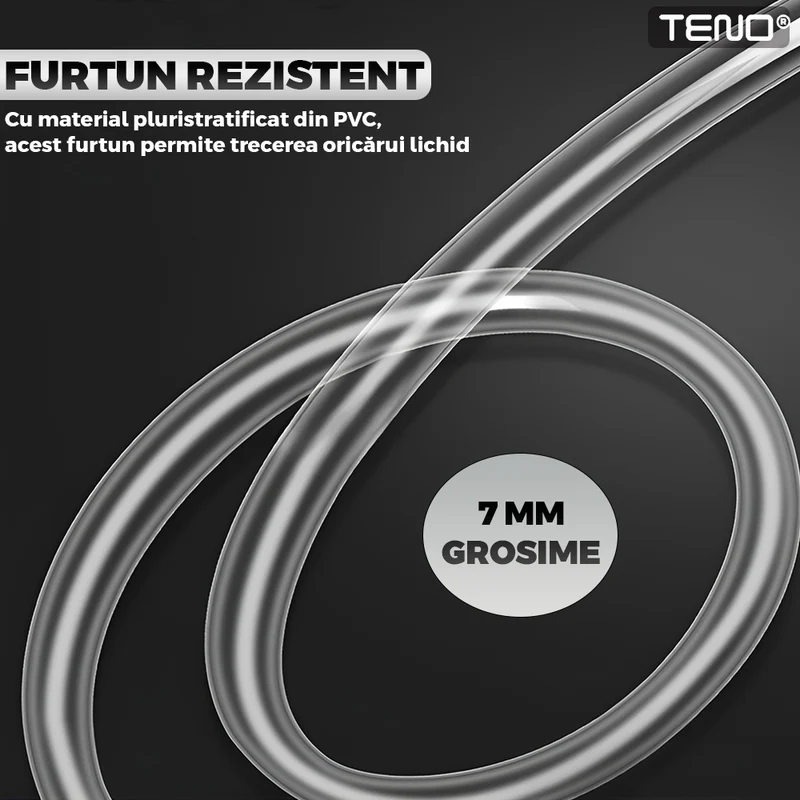 Pompa Manuala Pentru Transfer Lichide, Cleme Prindere, Furtun 1,5m Lungime, Anti-Scurgere, Materiale Calitative, TENO995