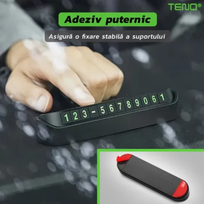 Suport Auto Pentru Numarul de Telefon, Stickere Magnetice, Adeziv Puternic, Dimensiuni Reduse, TENO38