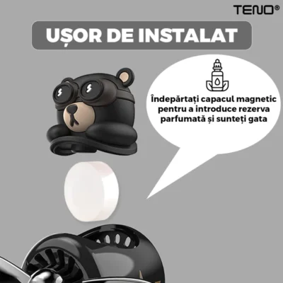 Set 3 Rezerve Pentru Difuzor Aromaterapie Auto, Pastila, Compatibil cu Orice Model de Difuzor cu Elice, Arome cu Extracte Naturale, TENO853