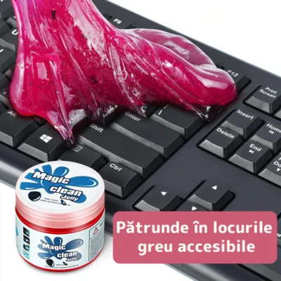 Slime Pentru Curatat Spatii Greu Accesibile, Super Clean, Interior Auto, Tastatura, uz Casnic, TENO316