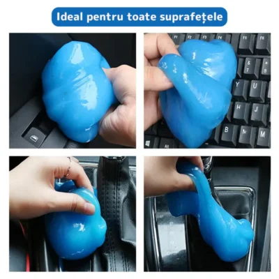 Slime Pentru Curatat Spatii Greu Accesibile, Super Clean, Interior Auto, Tastatura, uz Casnic, TENO315