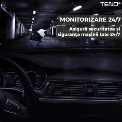 Oglinda Auto Retrovizoare cu Camera Duala, Video Full HD 1080P, Senzor G, 32GB, Night Vision, Display 2.8 inch, Linii Ghidaj Parcare, TENO493