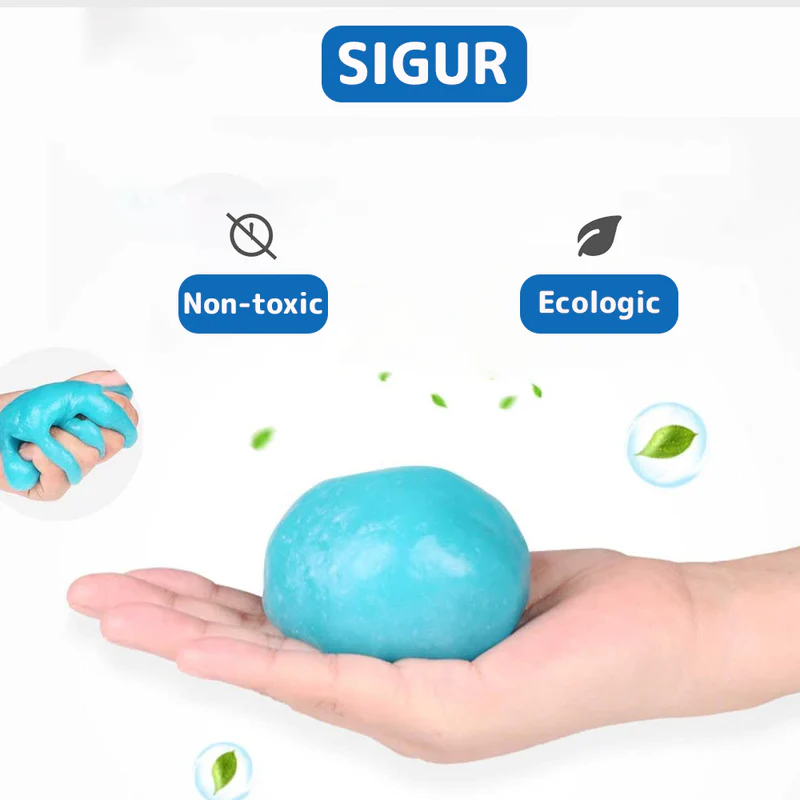 Slime Pentru Curatat Spatii Greu Accesibile, Super Clean, Interior Auto, Tastatura, uz Casnic, TENO315