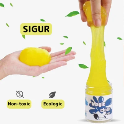 Slime Pentru Curatat Spatii Greu Accesibile, Super Clean, Interior Auto, Tastatura, uz Casnic, TENO313