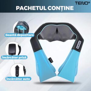 Aparat Profesional Pentru Masaj, cu 4 Puncte de Masaj Pentru Spate, Lombar, Abdomen, Picioare, TENO329