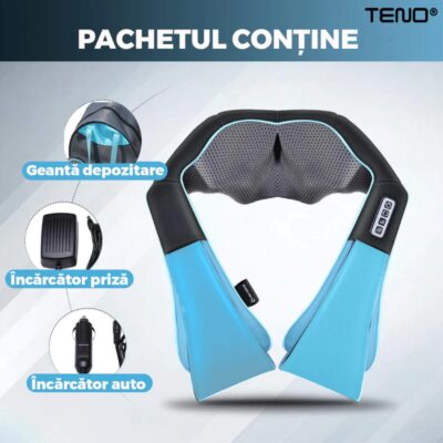 Aparat Profesional Pentru Masaj, cu 4 Puncte de Masaj Pentru Spate, Lombar, Abdomen, Picioare, TENO329