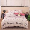Lenjerie de Pat Single Cocolino, 4 Piese, Rabbit, Multicolor, J23370
