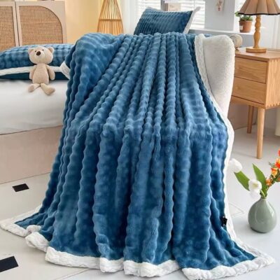 Patura cocolino Premium, 200x230 cm, Albastru, PT24052