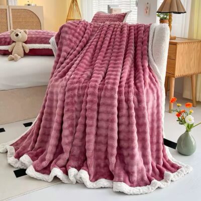 Patura cocolino Premium, 200x230 cm, Roz, PT24055