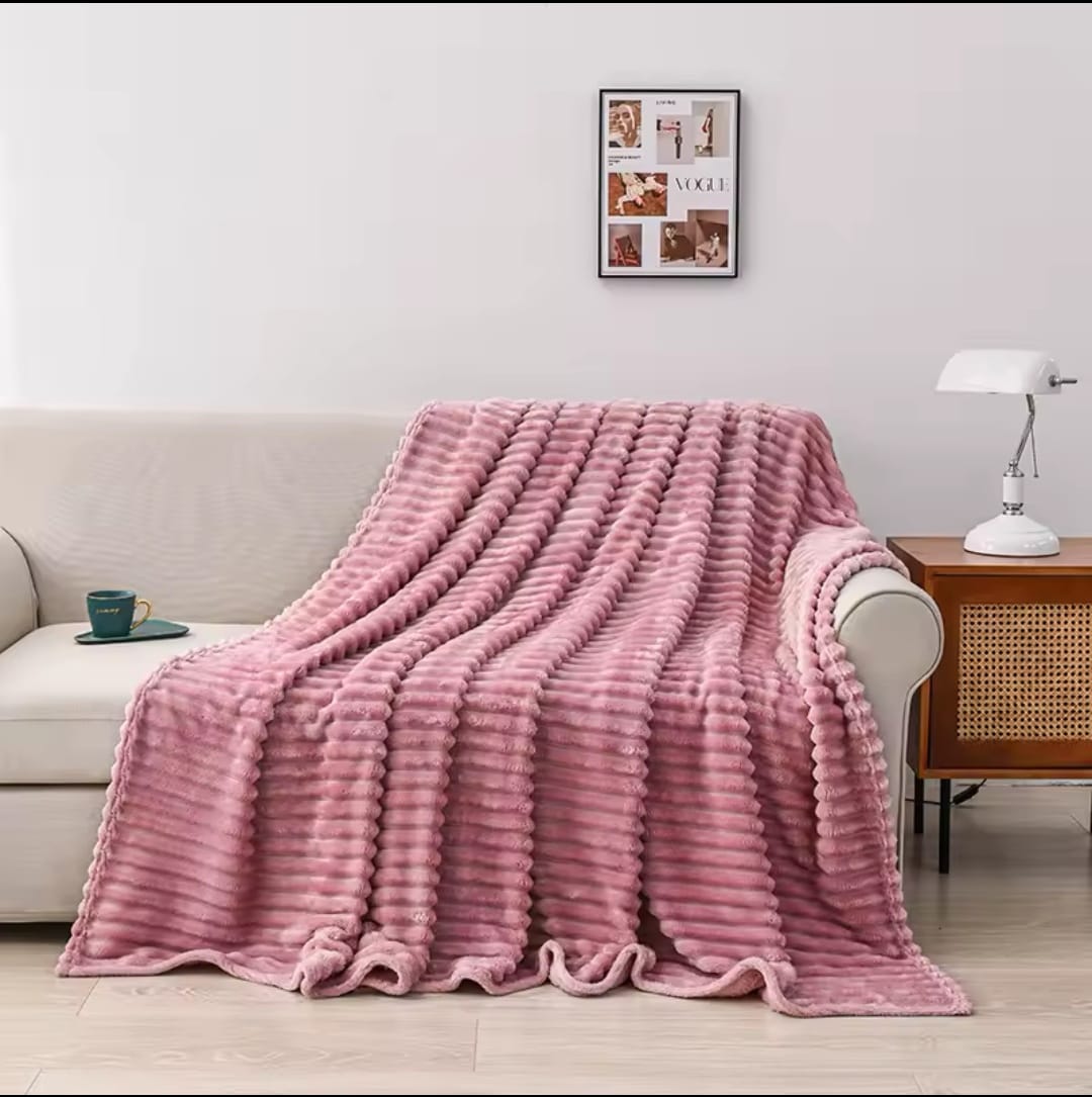 Patura cocolino Premium, 200x230 cm, Simpla, Roz, PT24062