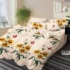 Pachet Promotional, Lenjerie de pat, Bumbac Finet, Floarea Soarelui, Crem, HR24286
