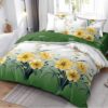 Pachet Promotional, Lenjerie de pat, Bumbac Finet, Floarea Soarelui, Galben/Verde, HR24297