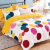 Pachet Promotional, Lenjerie de pat, Bumbac Finet, Cercuri, Multicolor, HR24306