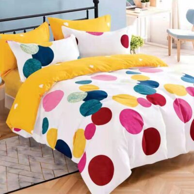 Pachet Promotional, Lenjerie de pat, Bumbac Finet, Cercuri, Multicolor, HR24306