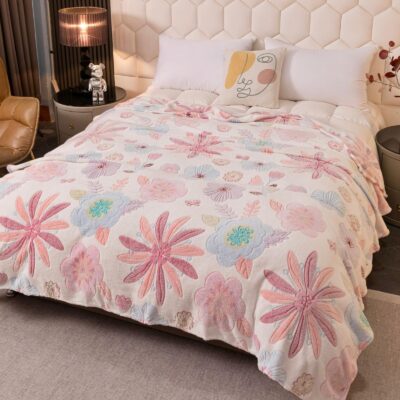 Patura Pufoasa Cocolino, Floricele, Multicolor, 200x230, J244102